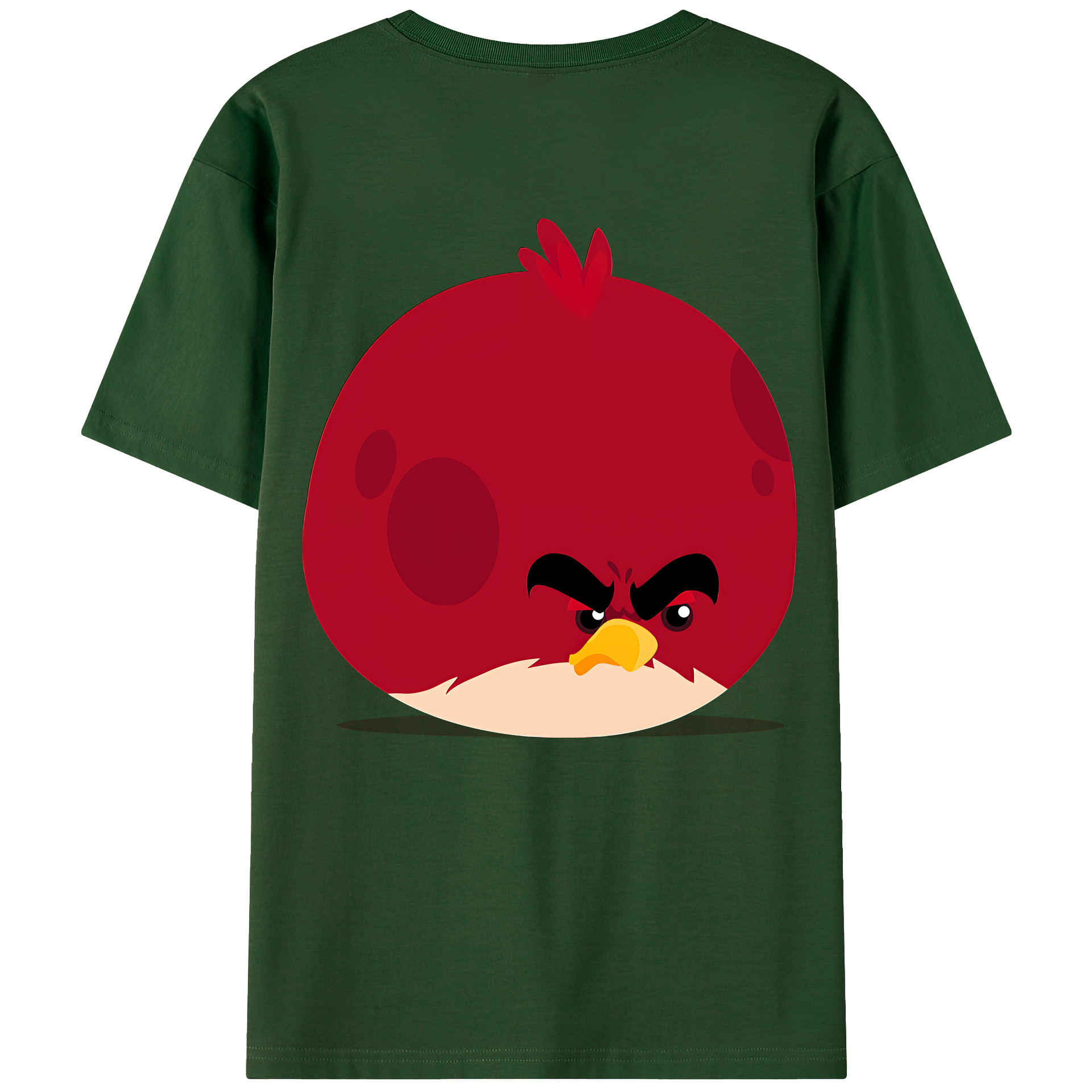 （画像用） Angry Birds アングリーバード 綿100％半袖Tシャツ（背面プリント）